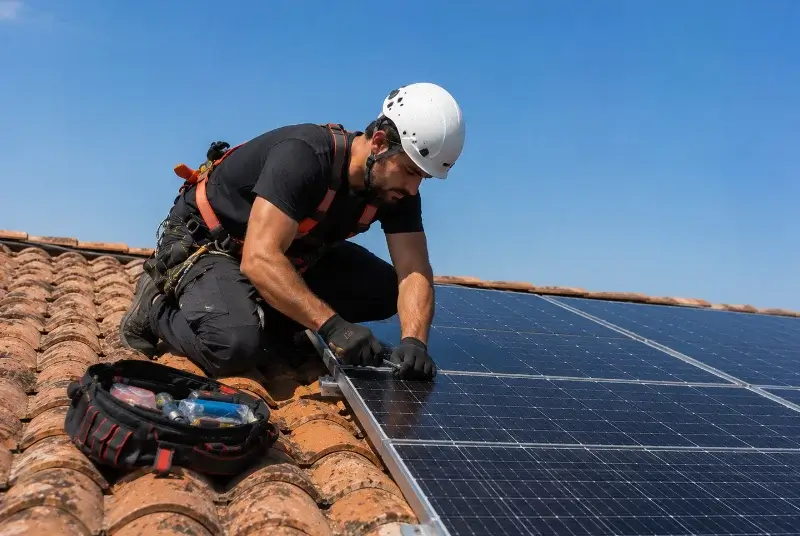 Maintenance et monitoring de panneaux solaires à Mens
