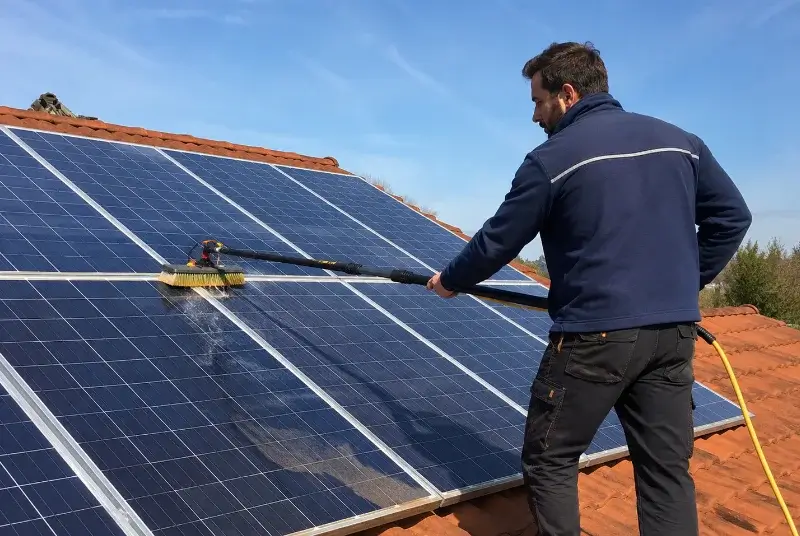 Nettoyage et entretien de panneaux solaires à Mens